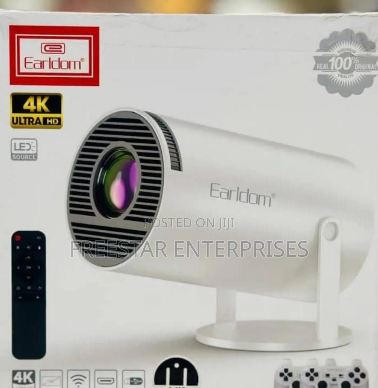 Earldom Projector With 2 Game Pads.