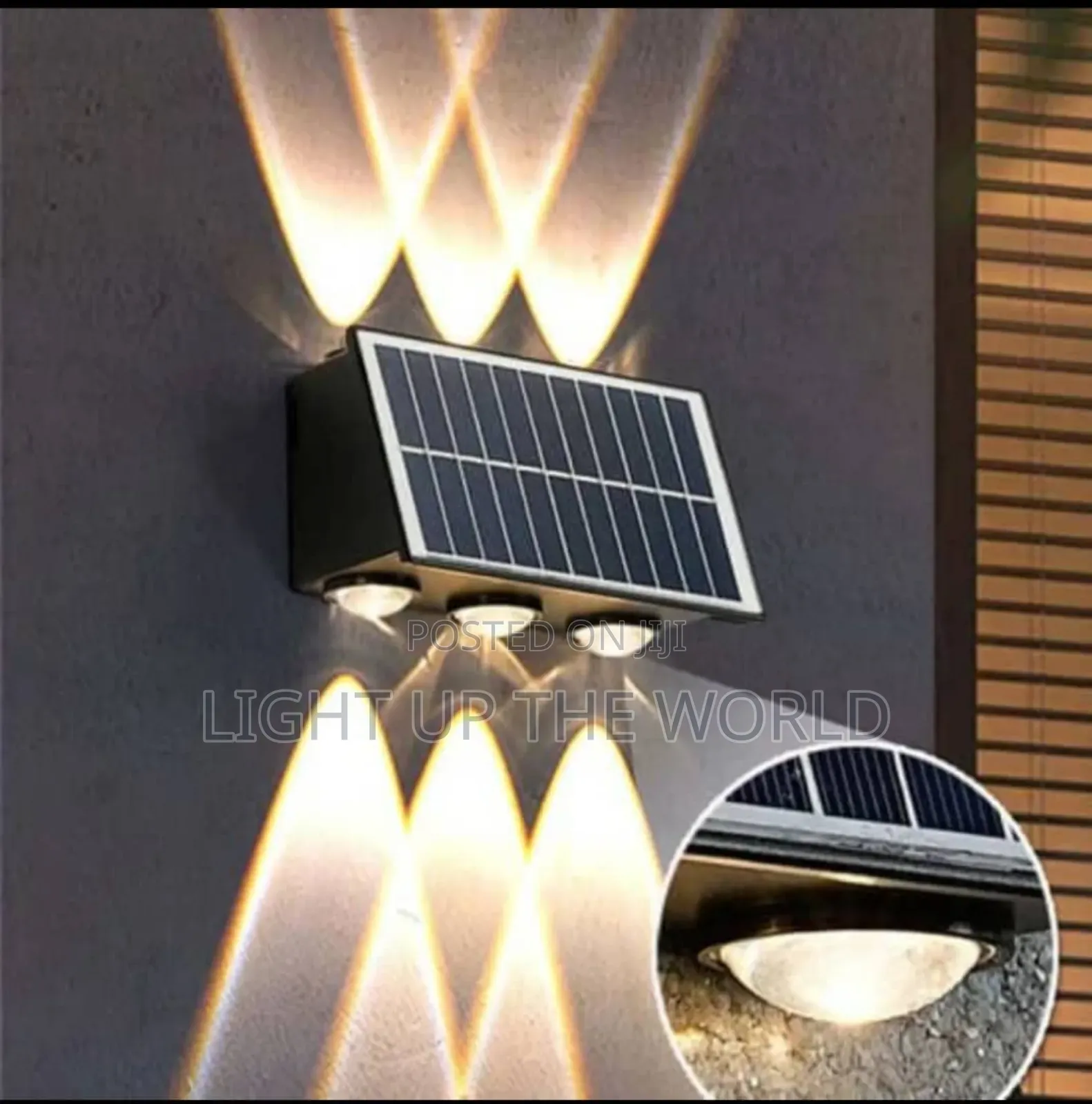 Garden Solar Wall Light ( 3eye )
