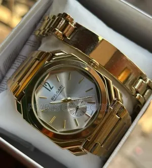 Bvlgari Gold Chain Watch and Bracelet Special Gift Set