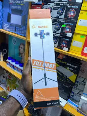 Ringlight Monopod Selfie Stick Tripod With Remote Double Fill Light