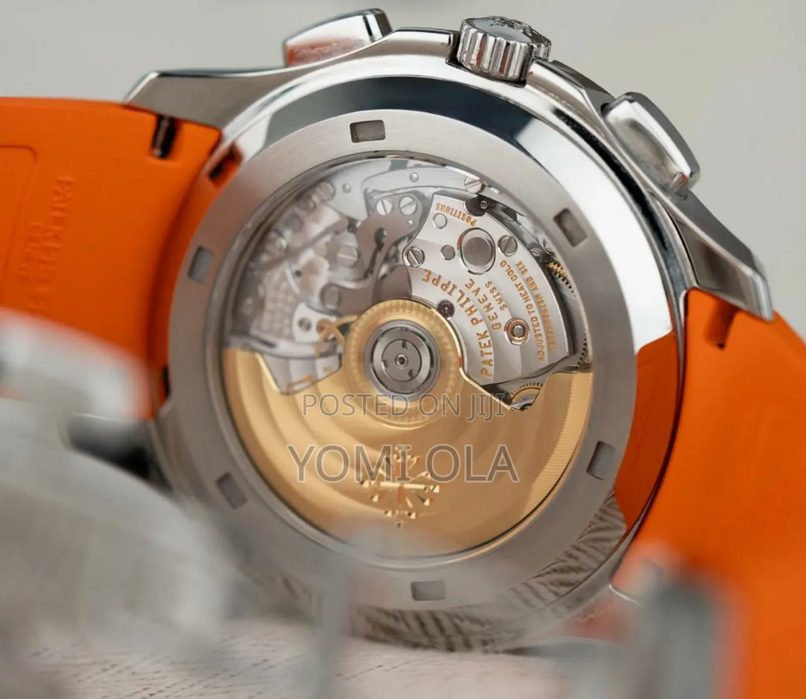 Patek Philippe Aquanaut Orange Strap Watch