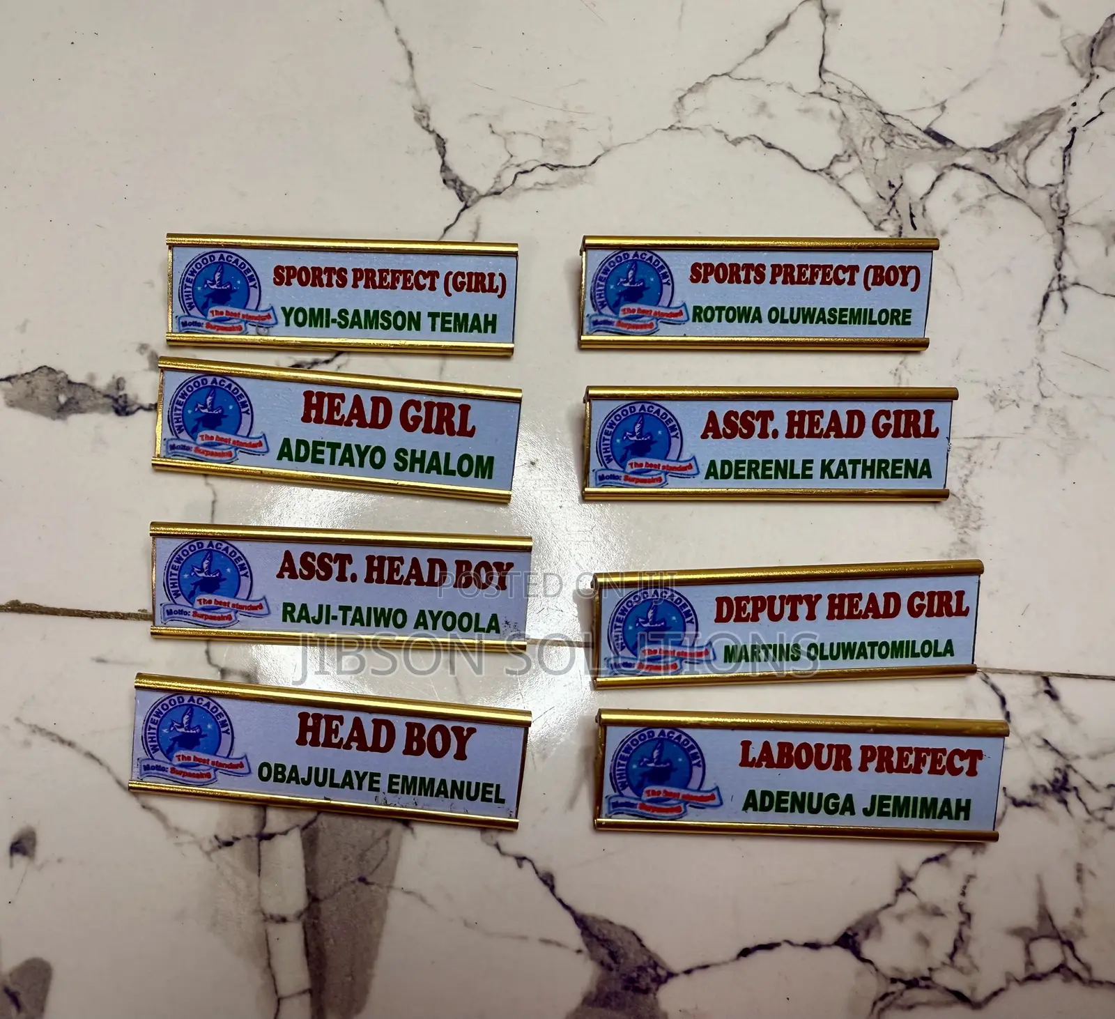 Staff & Prefect Tag Lapel