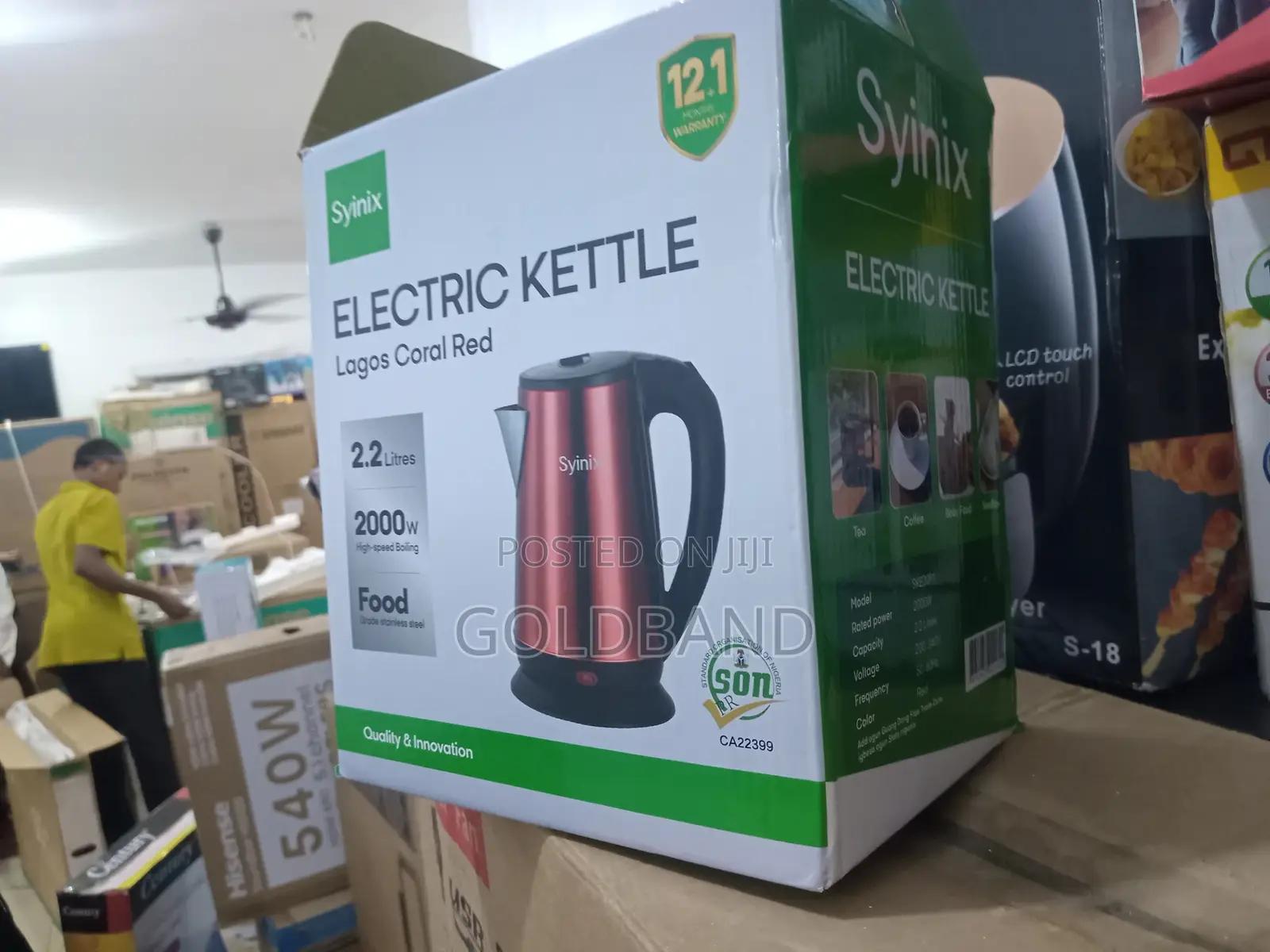 Syinix 2.2l Water Kettle – Easy Pour