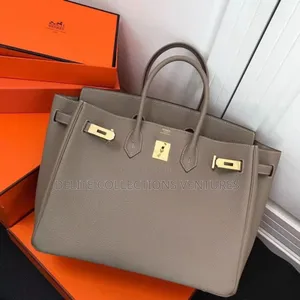 Hermès Birkin 40 Inspired Leather Bag. Original Leather