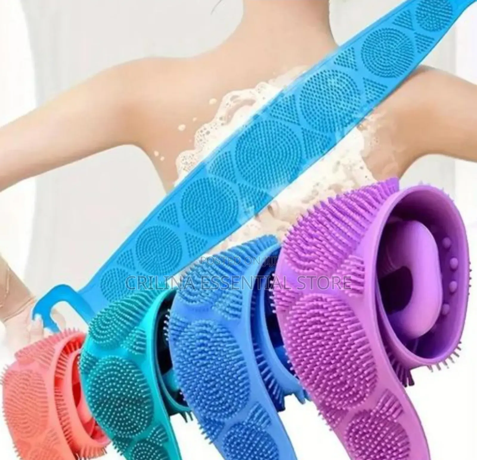 Silicon Back and Body Double-Sided Bath Scrub