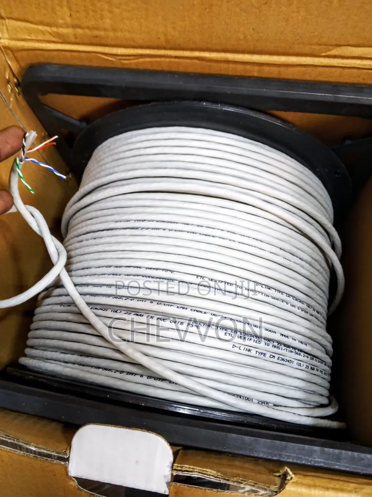 D-Link Cat6 Utp Cable 305m | High-Speed Network Lan Cable