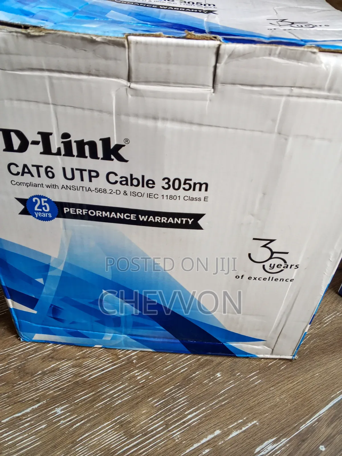 D-Link Cat6 Utp Cable 305m | High-Speed Network Lan Cable
