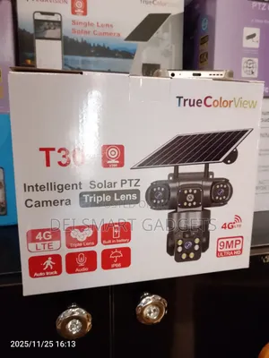 4g Solar Camera Triple Lens