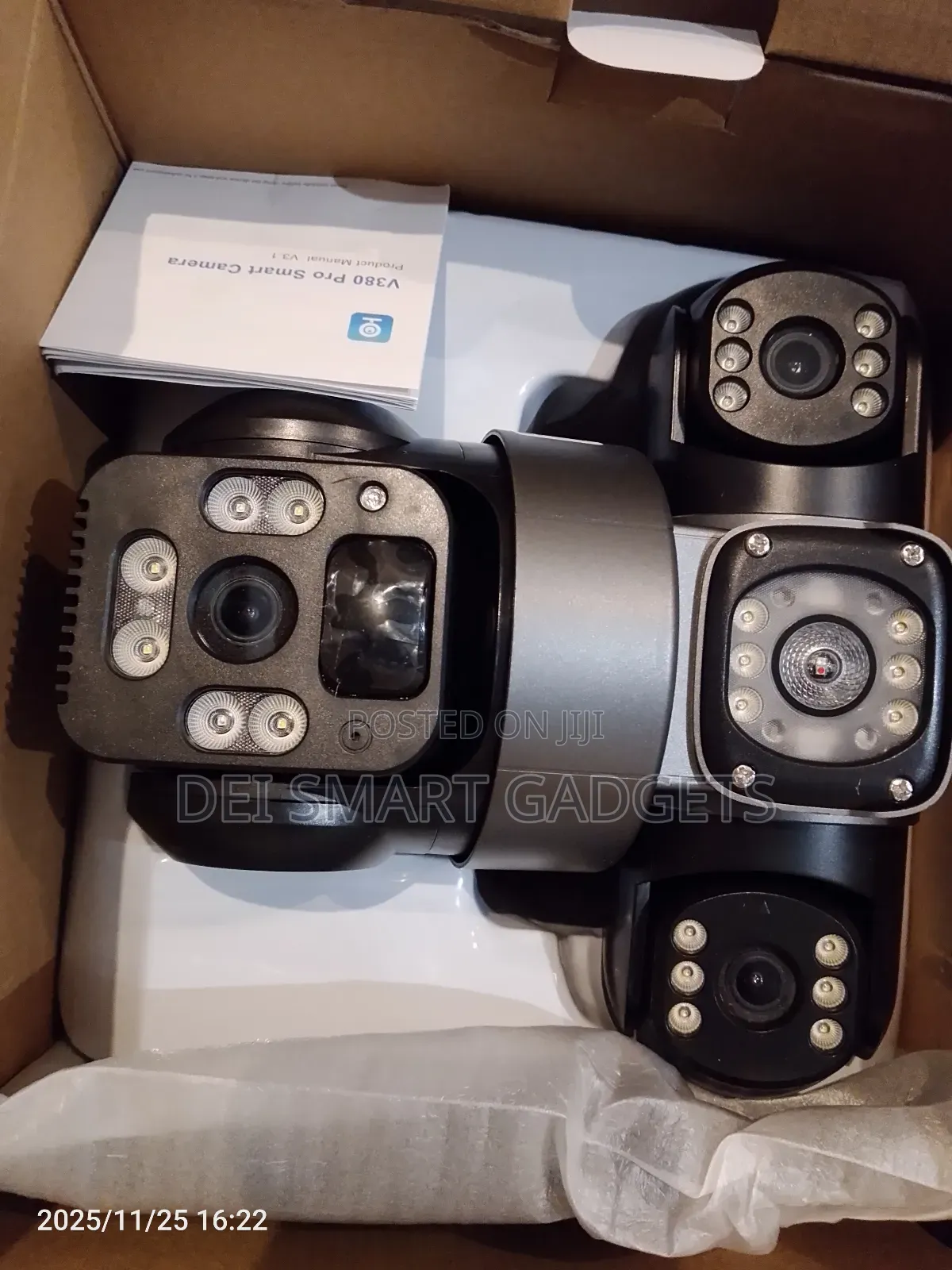 4g Solar Camera Triple Lens