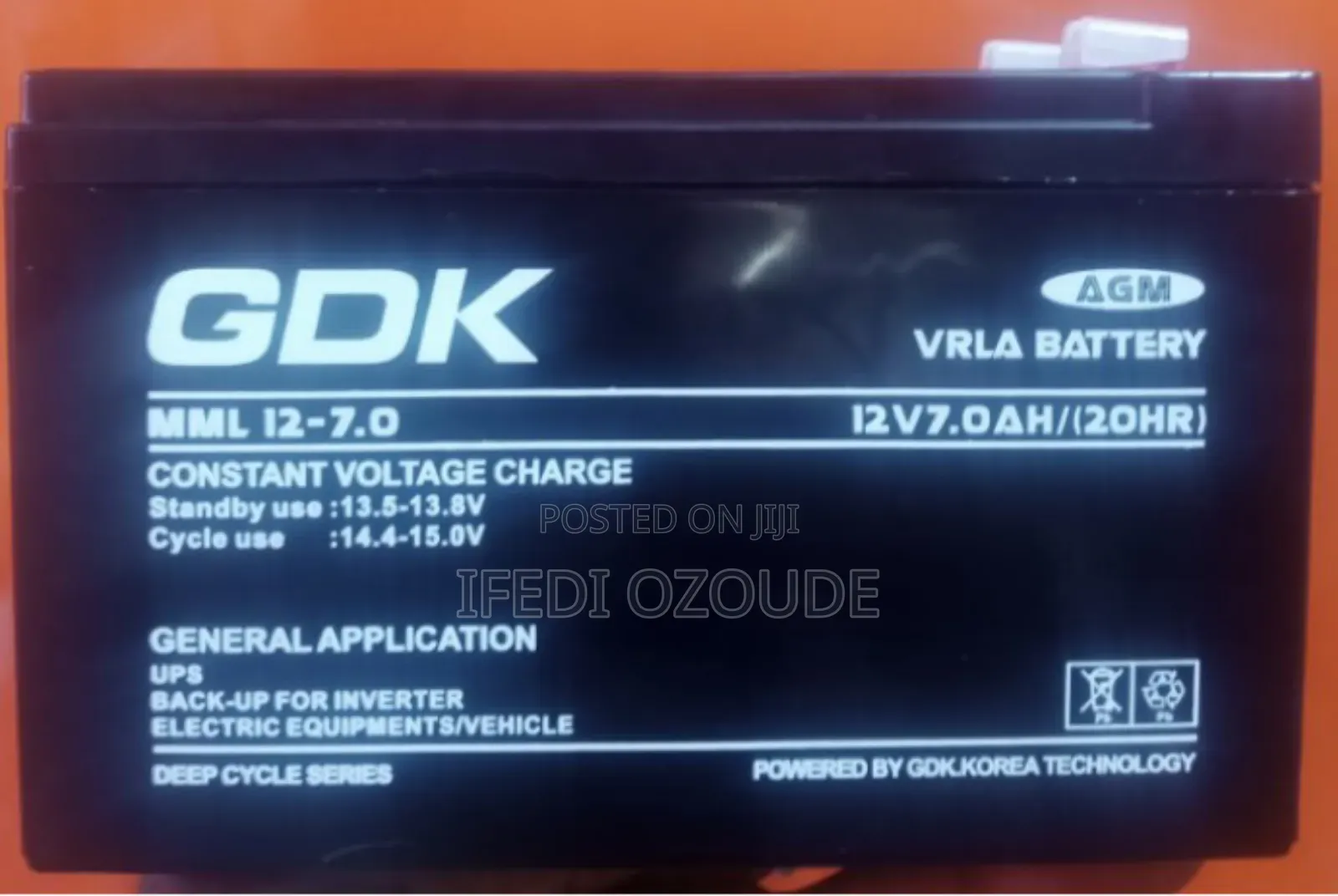 Gp7-1212v7ah Ups Battery