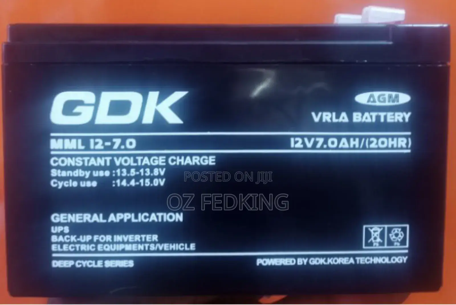 Gp7-1212v7ah Ups Battery