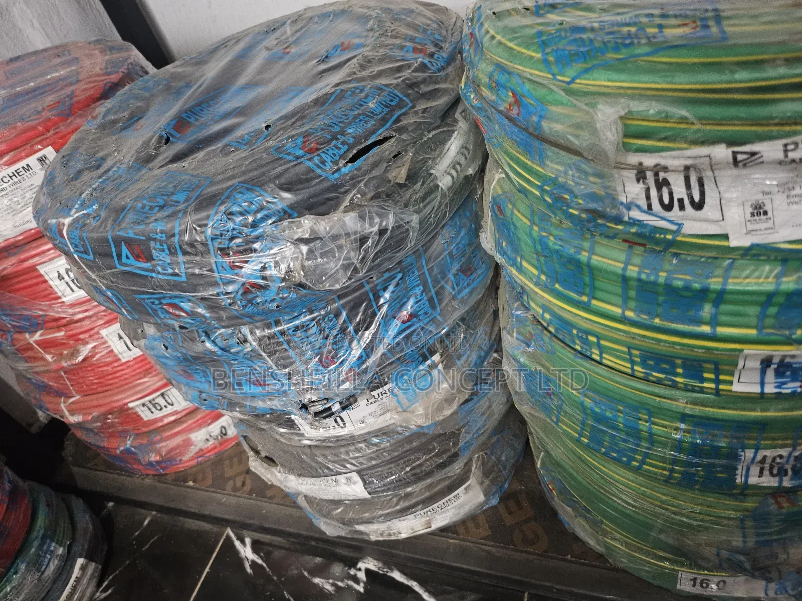 16mm PVC Single Core Copper Cable High-Capacity Power Cable