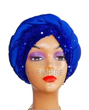 Silk Sequins 2 in 1 Turban
