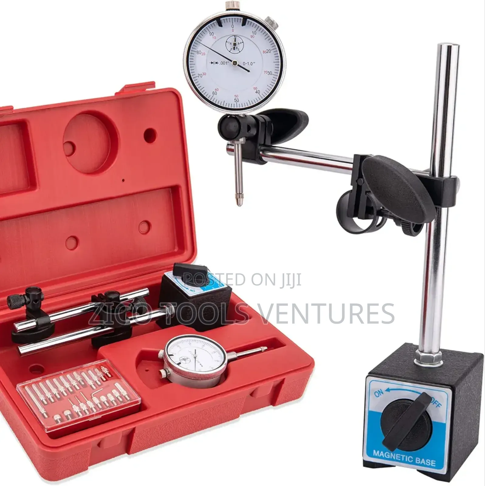 Dial Indicator With Magnetic Base Holder