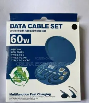 5-in-1 Ultra-Fast Data Charging Cable Storage Box(Wholesale Only)