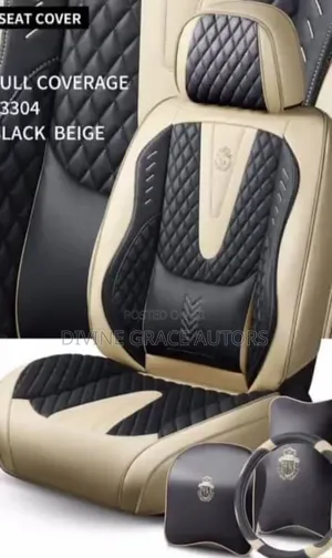 Billionaire Seat Cover New Model Cream Black