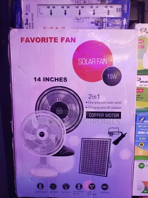Favorite 14" Solar Rechargeable Fan