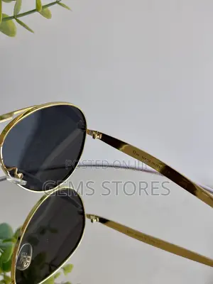 Luxurious Dior Style Aviator Sunglasses (Gold Frame)