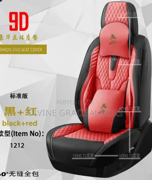 Draft Golden Horse Seat Cover Red Black