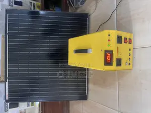 Qasa Solar Power Generator Unit Connected to a 100watts Solar Panel