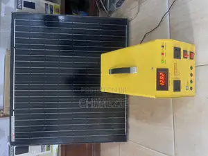 Qasa Solar Power Generator Unit Connected to a 100watts Solar Panel