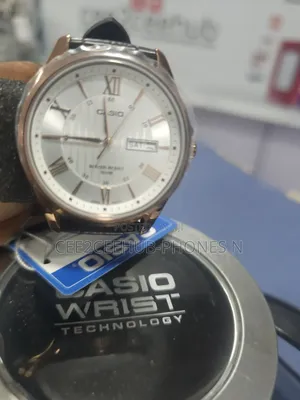 Original Casio Leather Wrist Watch With Date
