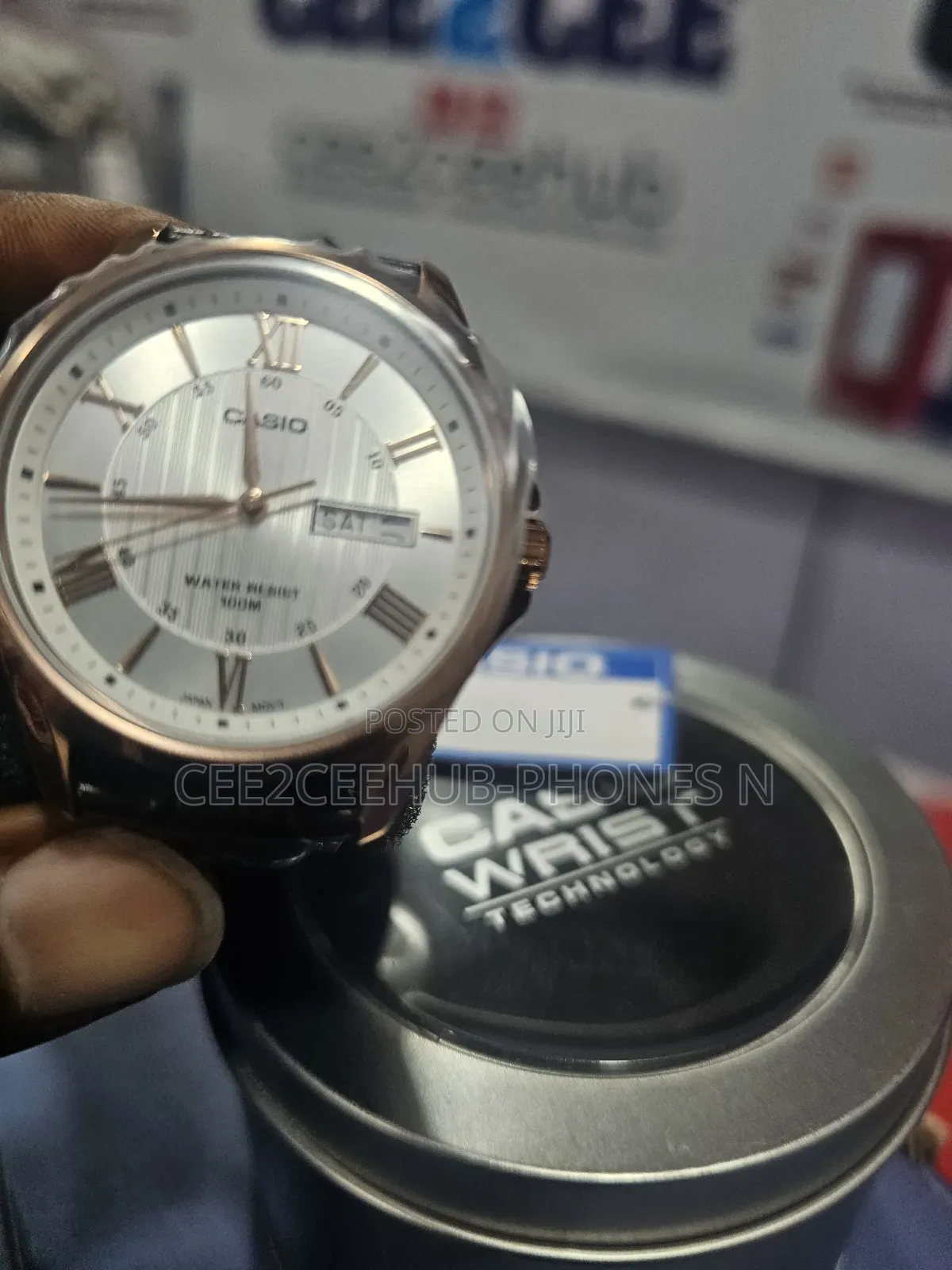 Original Casio Leather Wrist Watch With Date