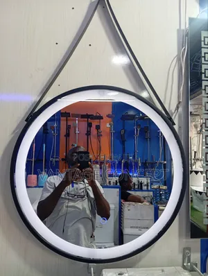 60*60 Round Frame Led Mirror With Belt