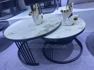 Luxury Center Table Set , Black Frame