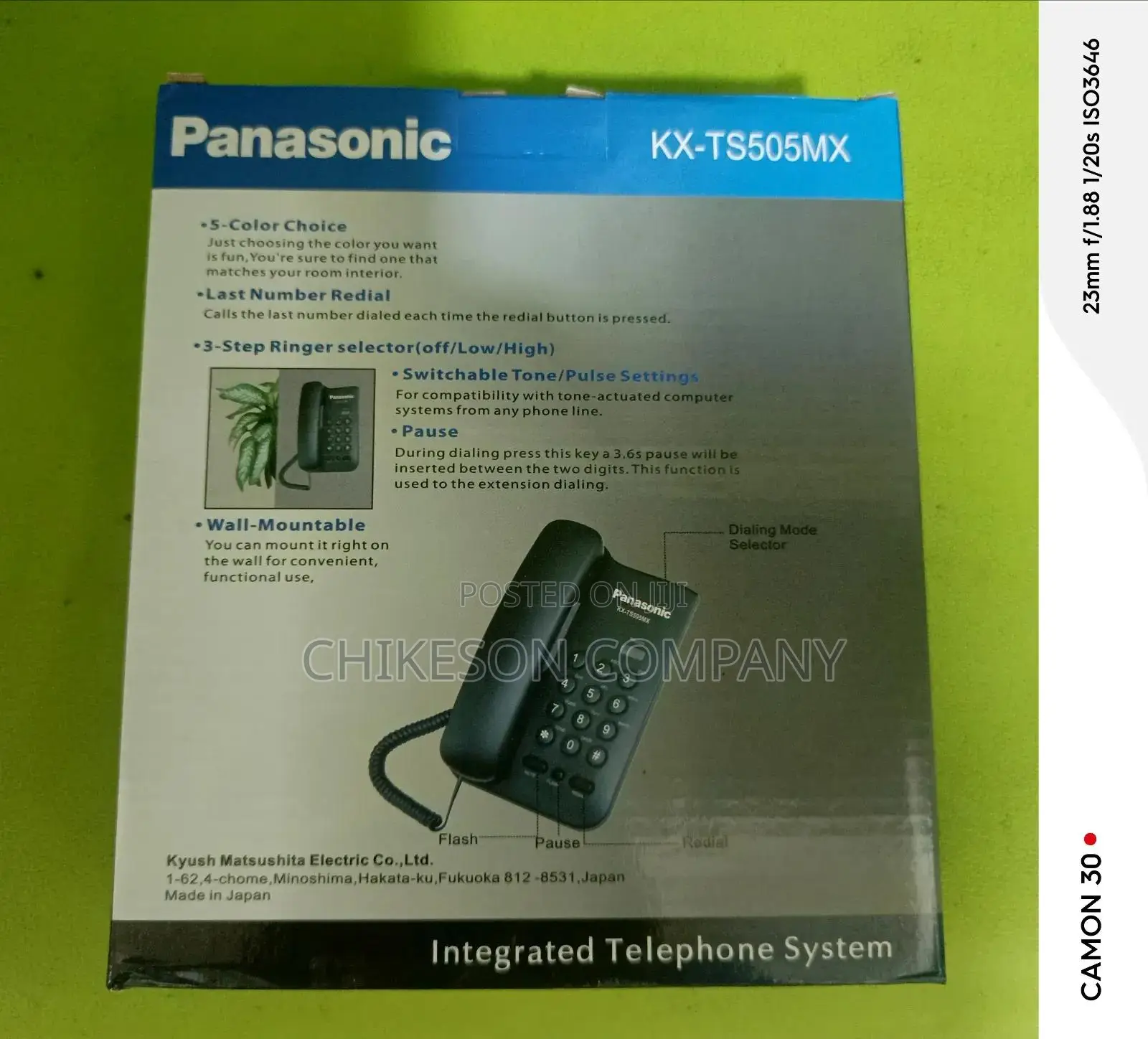 Panasonic Desk Intercom Phone Kx-Ts505mx