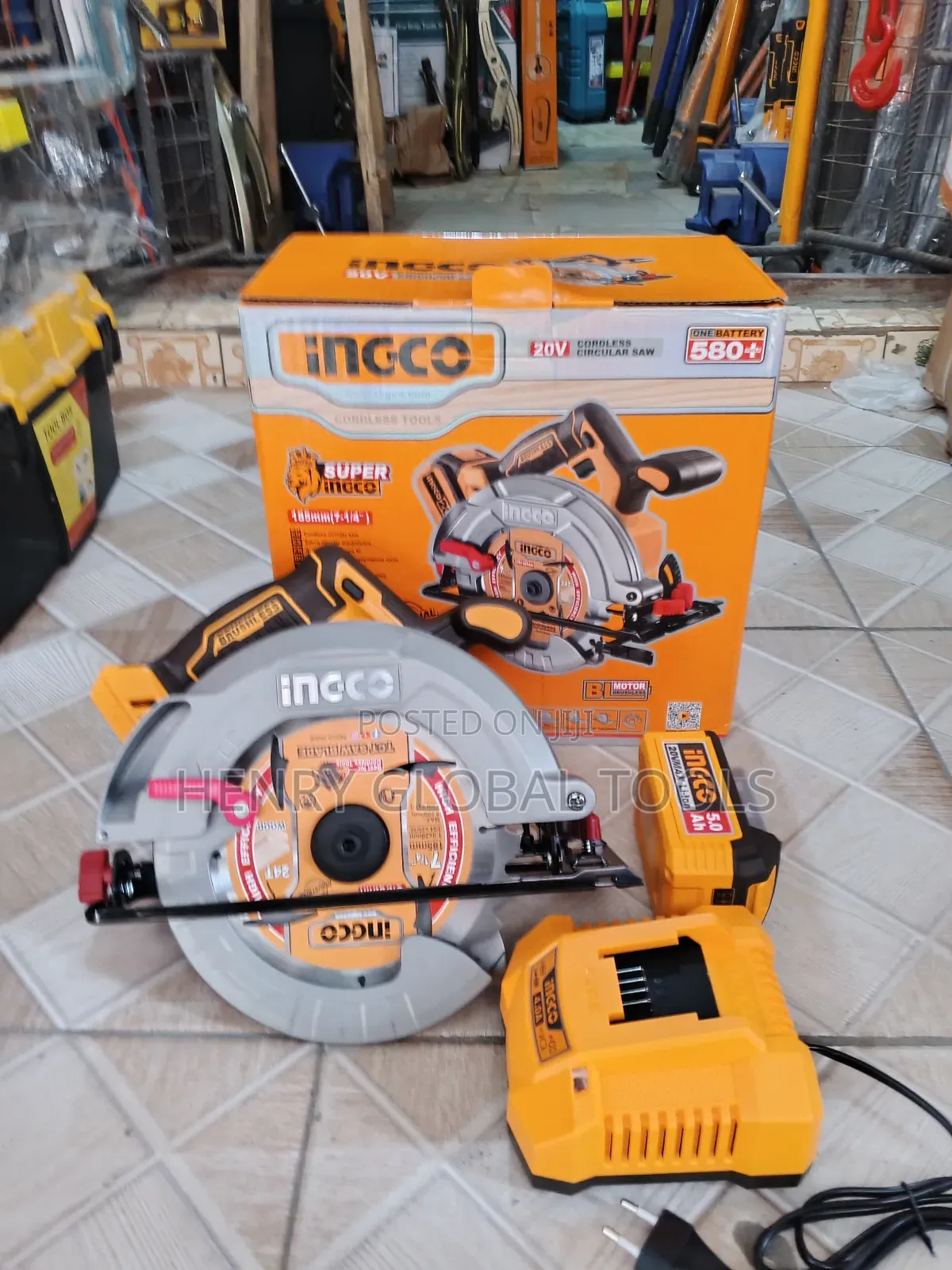 20v Ingco Battery Circular Saw Machine