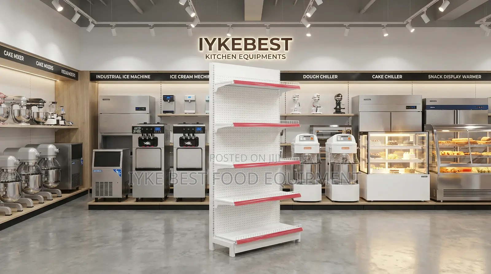 Single Sided Supermarket Shelves