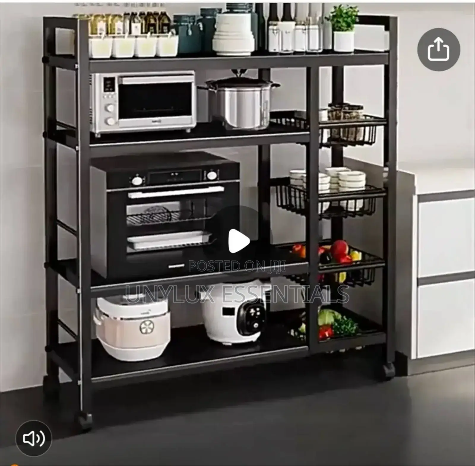 80cm Kitchen Shelf / Multifunctional Storage Rack/Trolley.