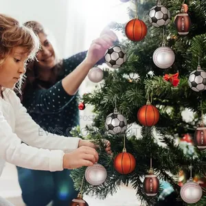12 Piece Multi Color Christmas Decor Ornament Balls