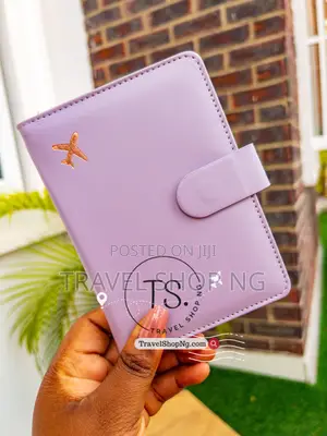 Leather Waterproof Rfid Blocking Passport Holder With 2 Compartments