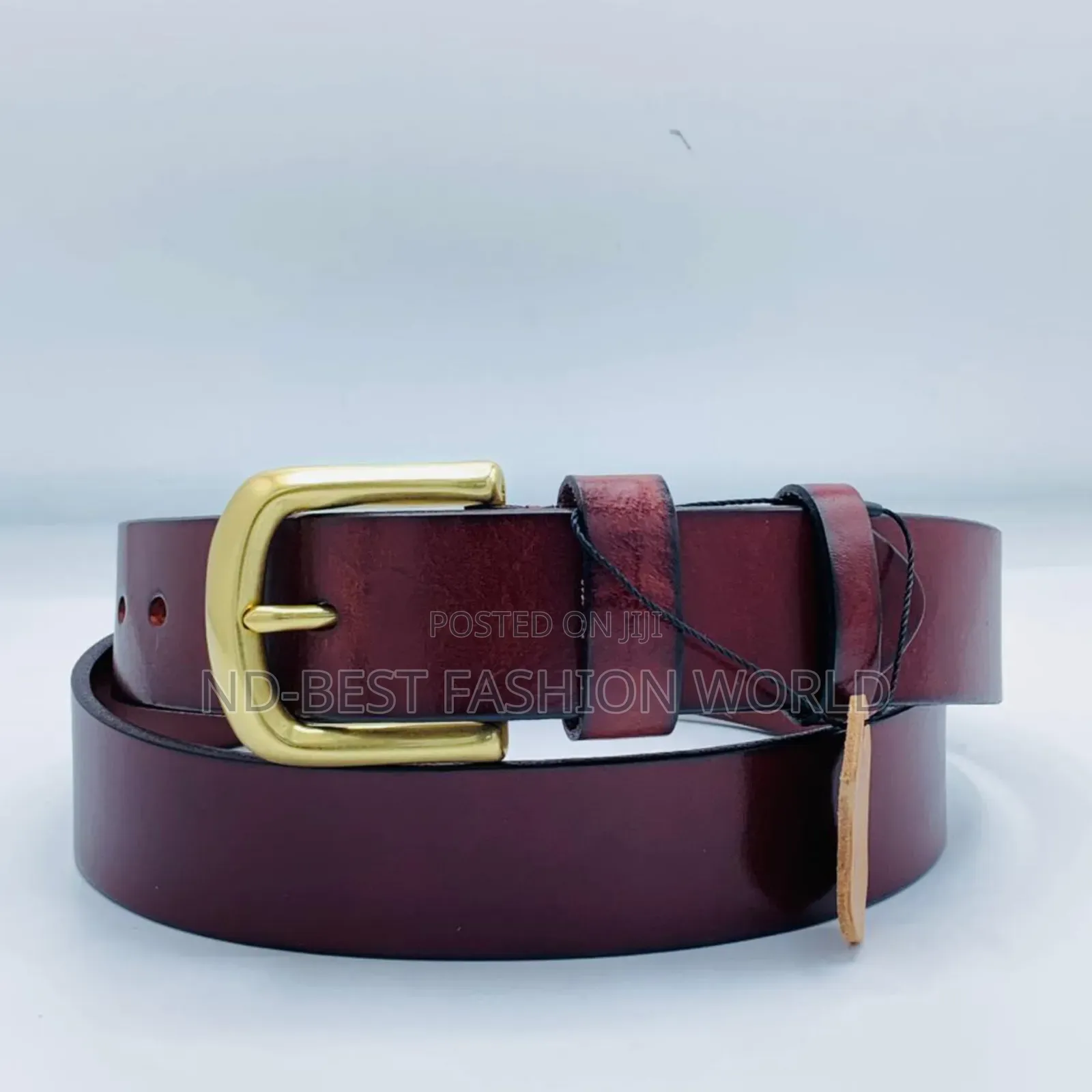 Brown Stock Leather Belt