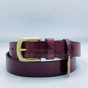 Brown Stock Leather Belt