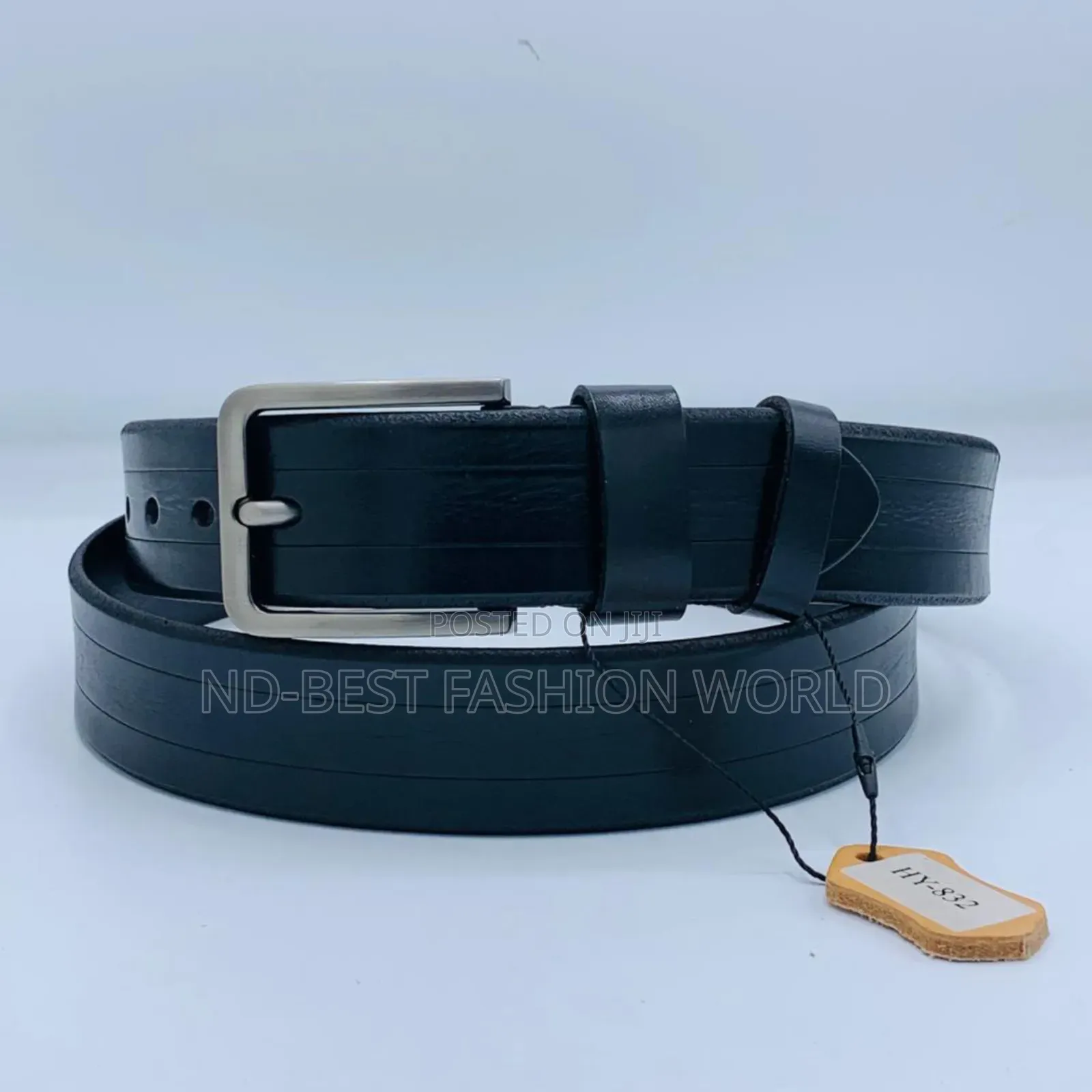 Black Color Stock Belt
