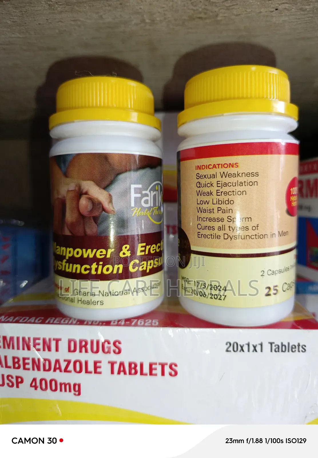 Man Power and Erectile Dysfunction Herbal Capsule