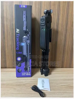 C19 360 Auto Face Tracking Ai Selfie Tripod - 6.2 Feet