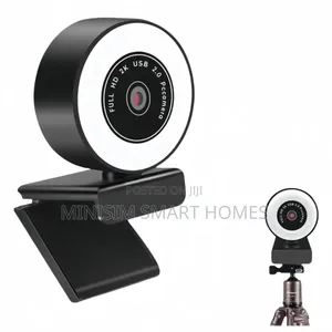 2mp Rotatable Webcam With Mini Ring Light