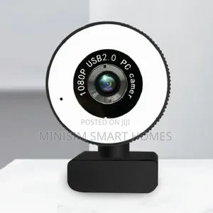 2mp Rotatable Webcam With Mini Ring Light