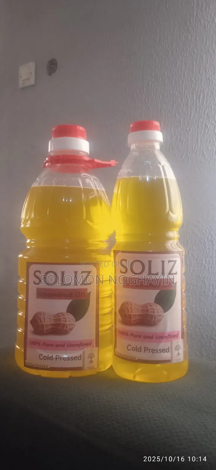 Groundnut Oil (Cold Pressed) 1litre