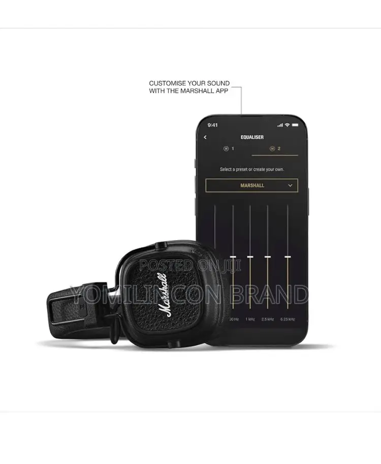 Marshall Major V On-ear Wireless Bluetooth Headphones - Black