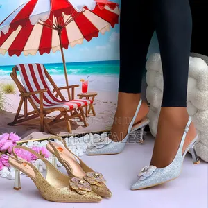 Women's Pointed-toe Rhinestone Heels. #Toc. Sizes 37-42