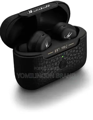 Marshall Motif True Wireless Noise Canceling Headphones, in Ear, Black