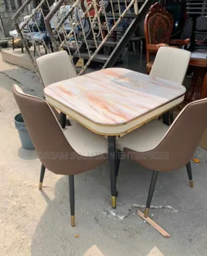 Quality Square Dinning With Four Chairs