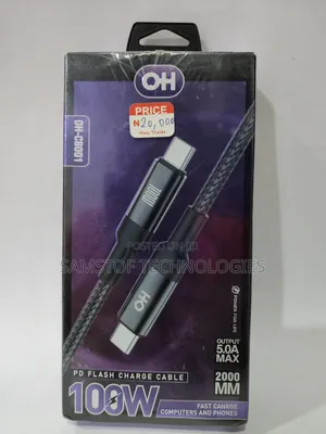 Oh Mobility Pd Flash Charge Cable 100w Model Oh-Cb001.