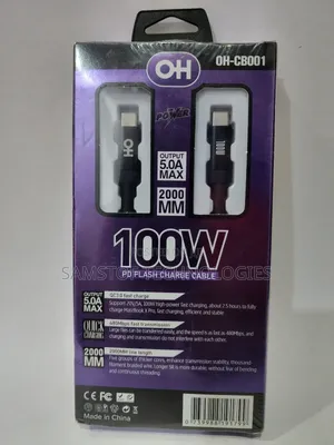 Oh Mobility Pd Flash Charge Cable 100w Model Oh-Cb001.