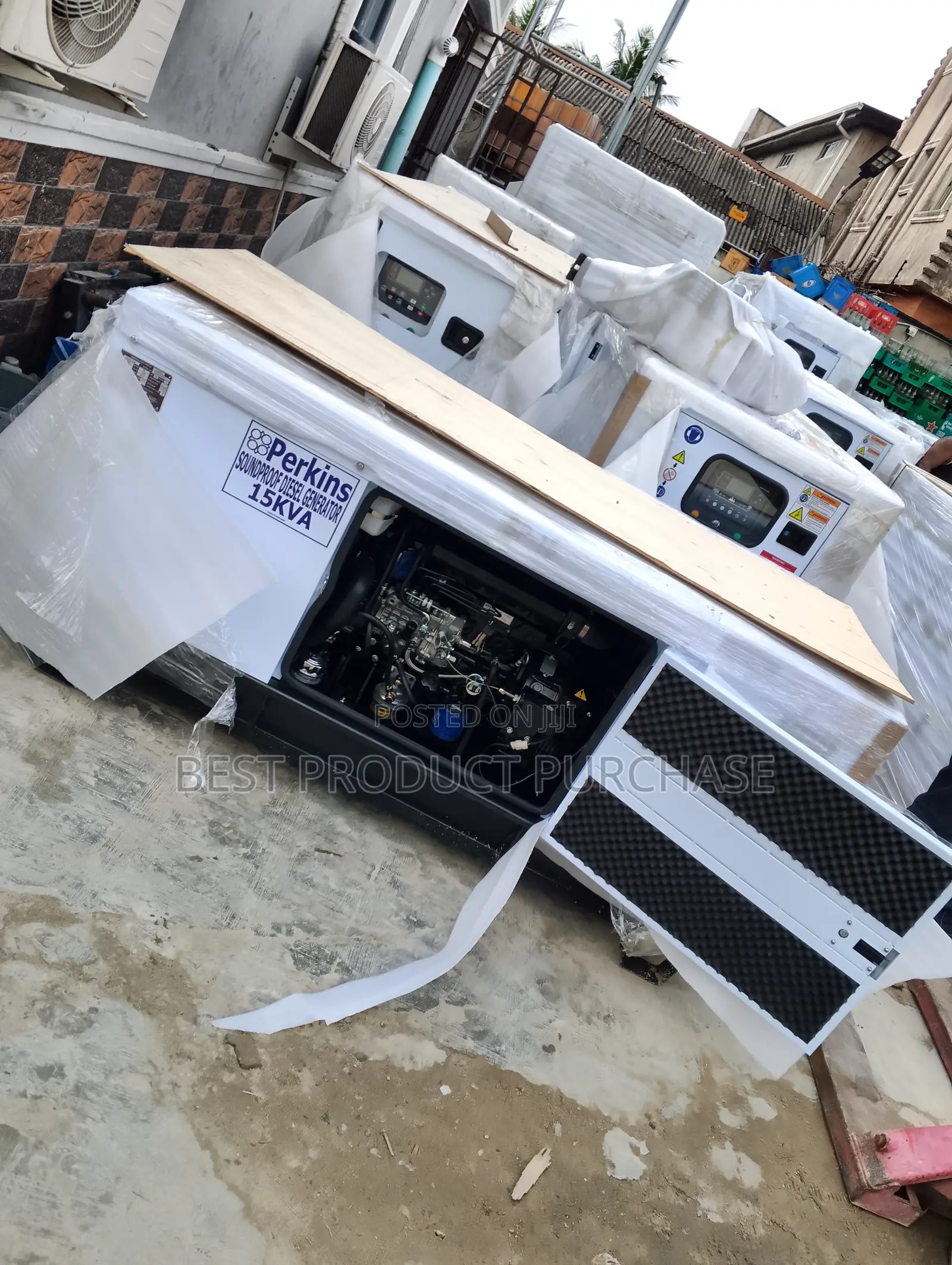 Factory-Fresh 15kva Perkins Soundproof Unit - 100% Copper Coil, Free M